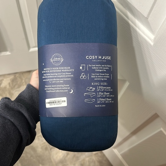 New Cosy House Luxury Bamboo bed sheet size king - Picture 2 of 2